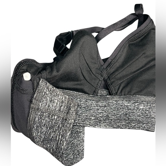 Lululemon | Black Grey Sports Bra Adjustable Straps - Picture 6 of 6